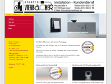 Tablet Screenshot of elektro-viehbacher.de